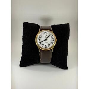 90's Timex Q Gold Tone Quartz Dress Watch
